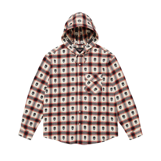 Supreme Number (N)ine Hooded Flannel Shirt White