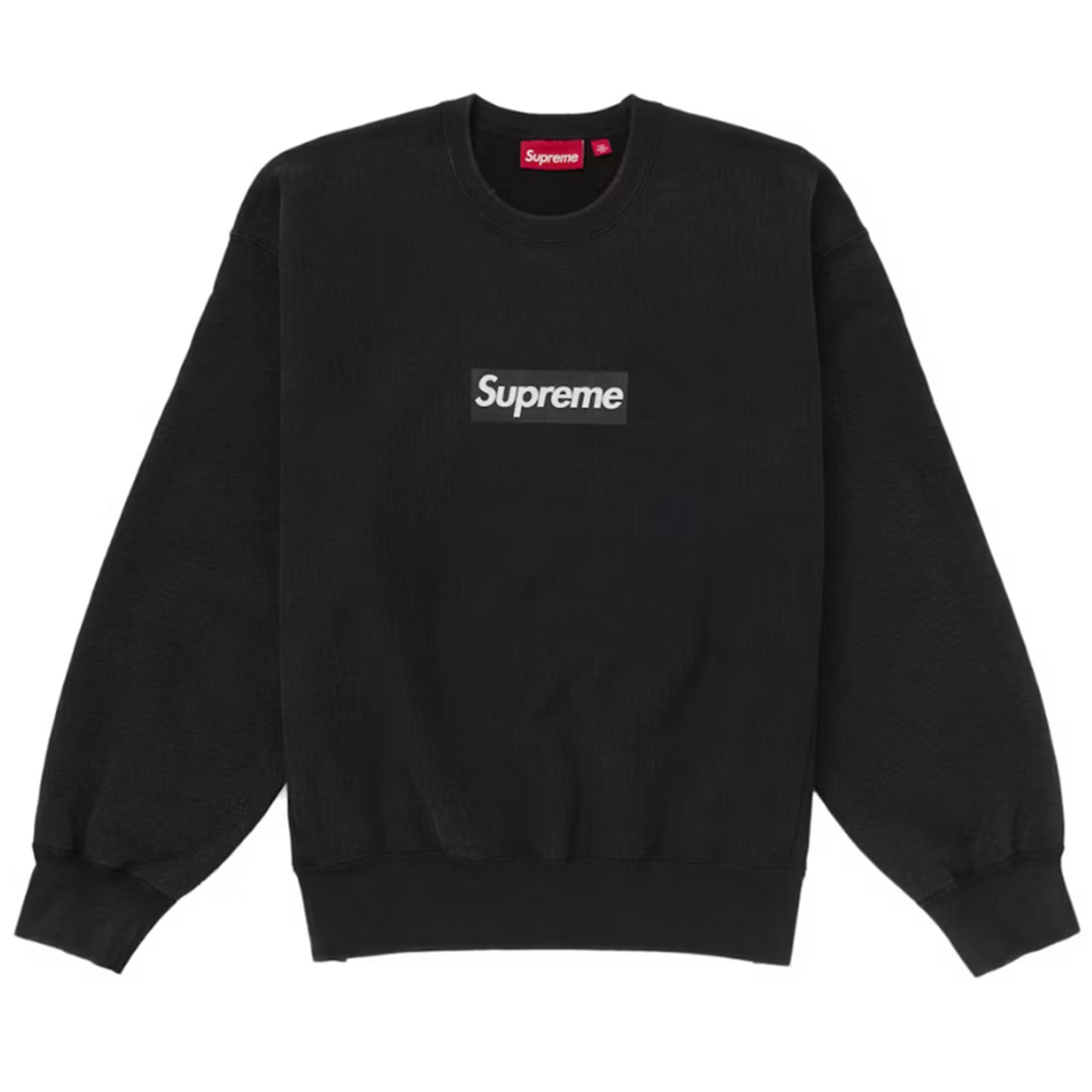 Supreme Washed Box Logo Crewneck Black [USED] - XXL (Used)