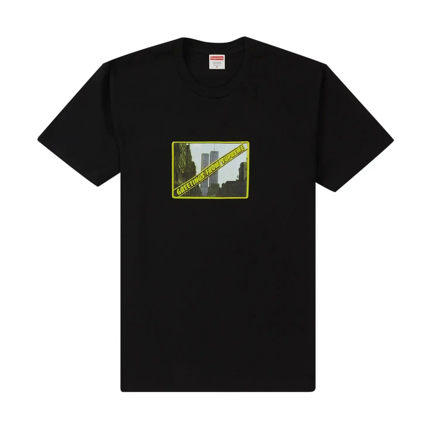 Supreme Greetings From NY Tee Black [USED] - L (Used)