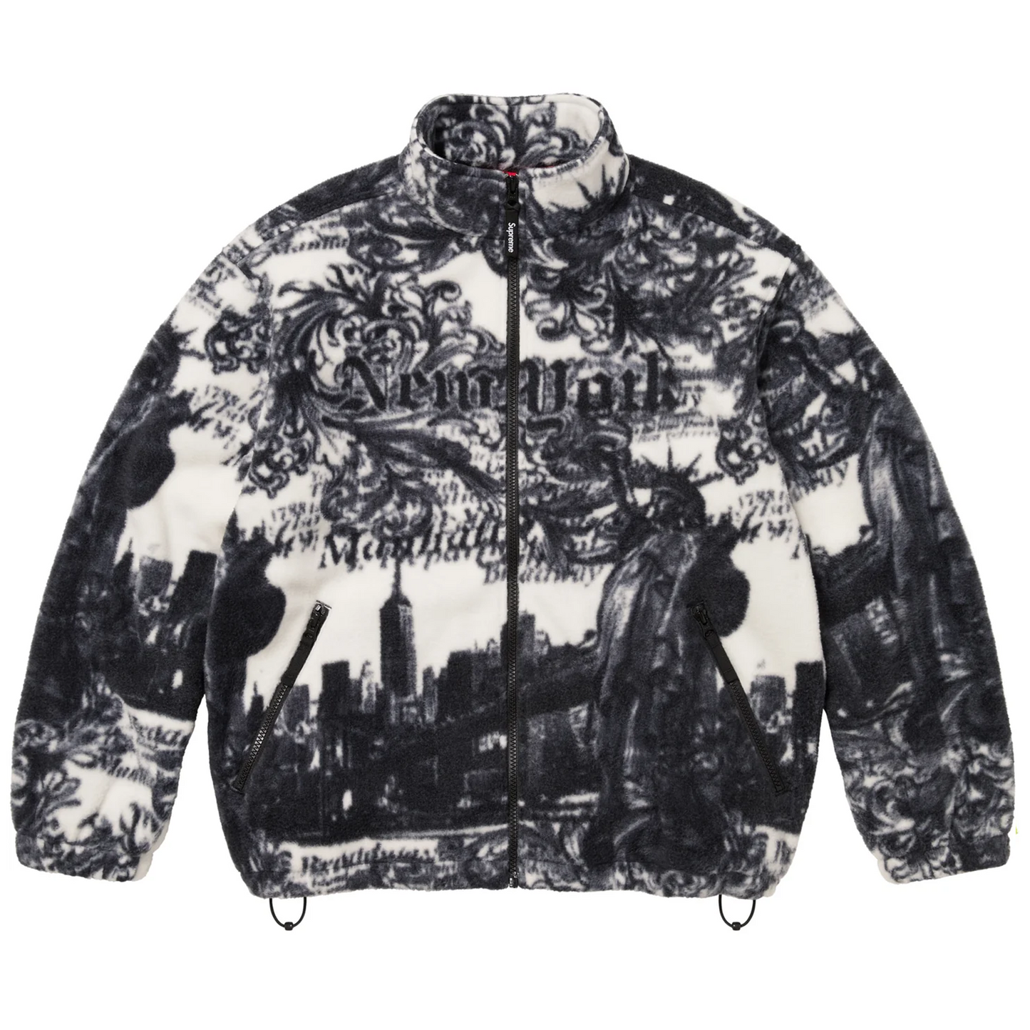 Supreme New York Fleece Jacket (FW25) White