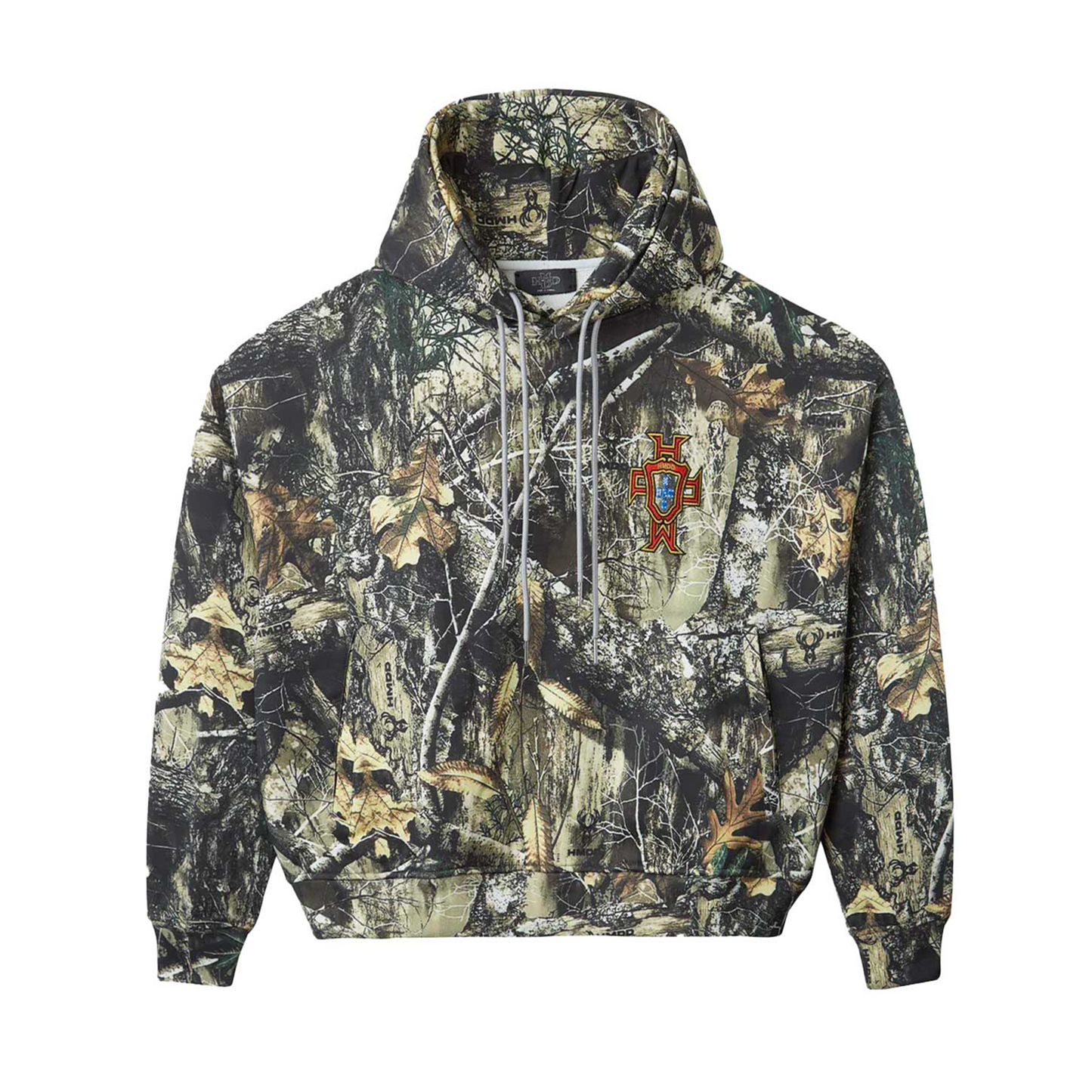 HMDD Lisbon Double Hooded Hoodie Camo [USED] - M (Used)