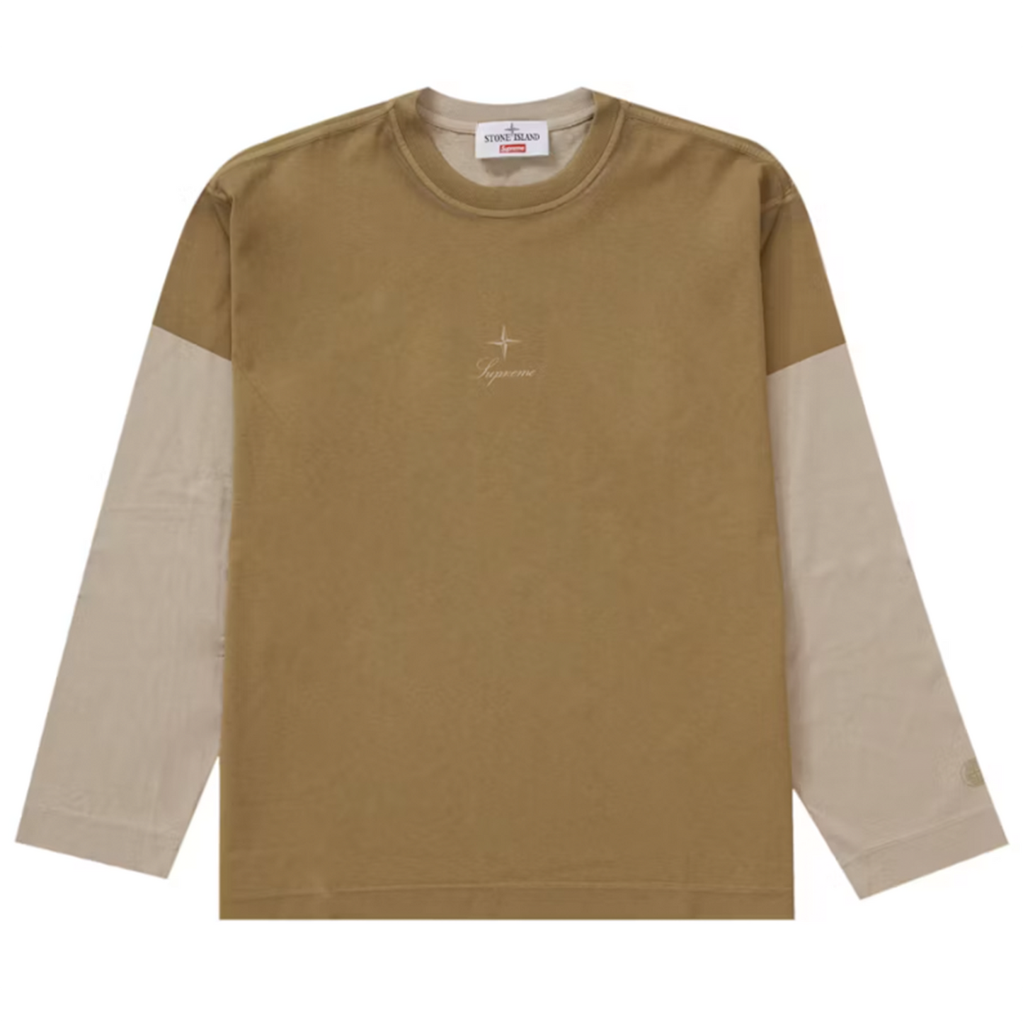 Supreme Stone Island L/S Top Tan