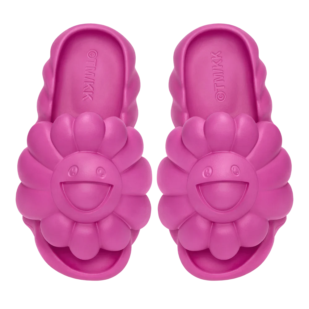 VTM24004 Takashi Murakami Ohana Full-Bloom Slide Raspberry Rose