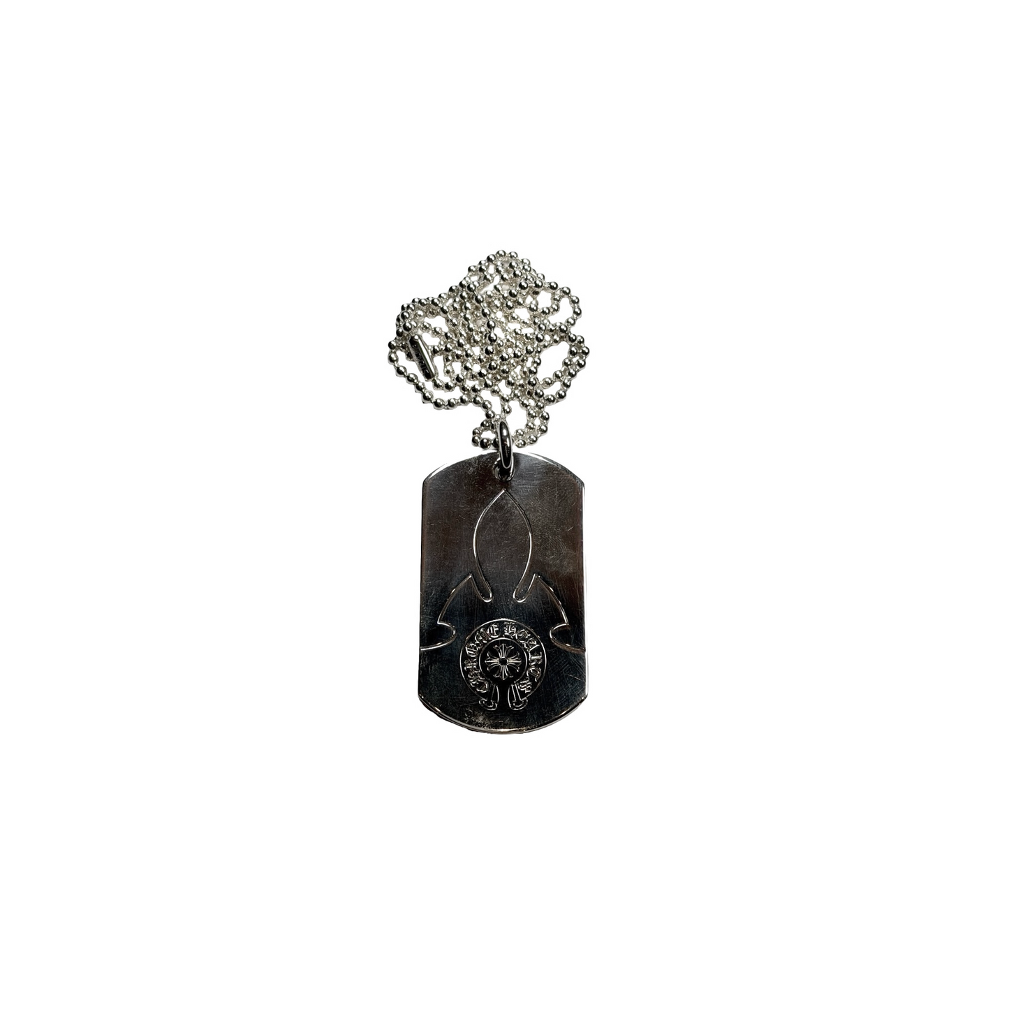 Chrome Hearts One World One Peace Dog Tag Pendant