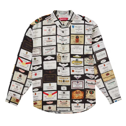Supreme Label Shirt Black