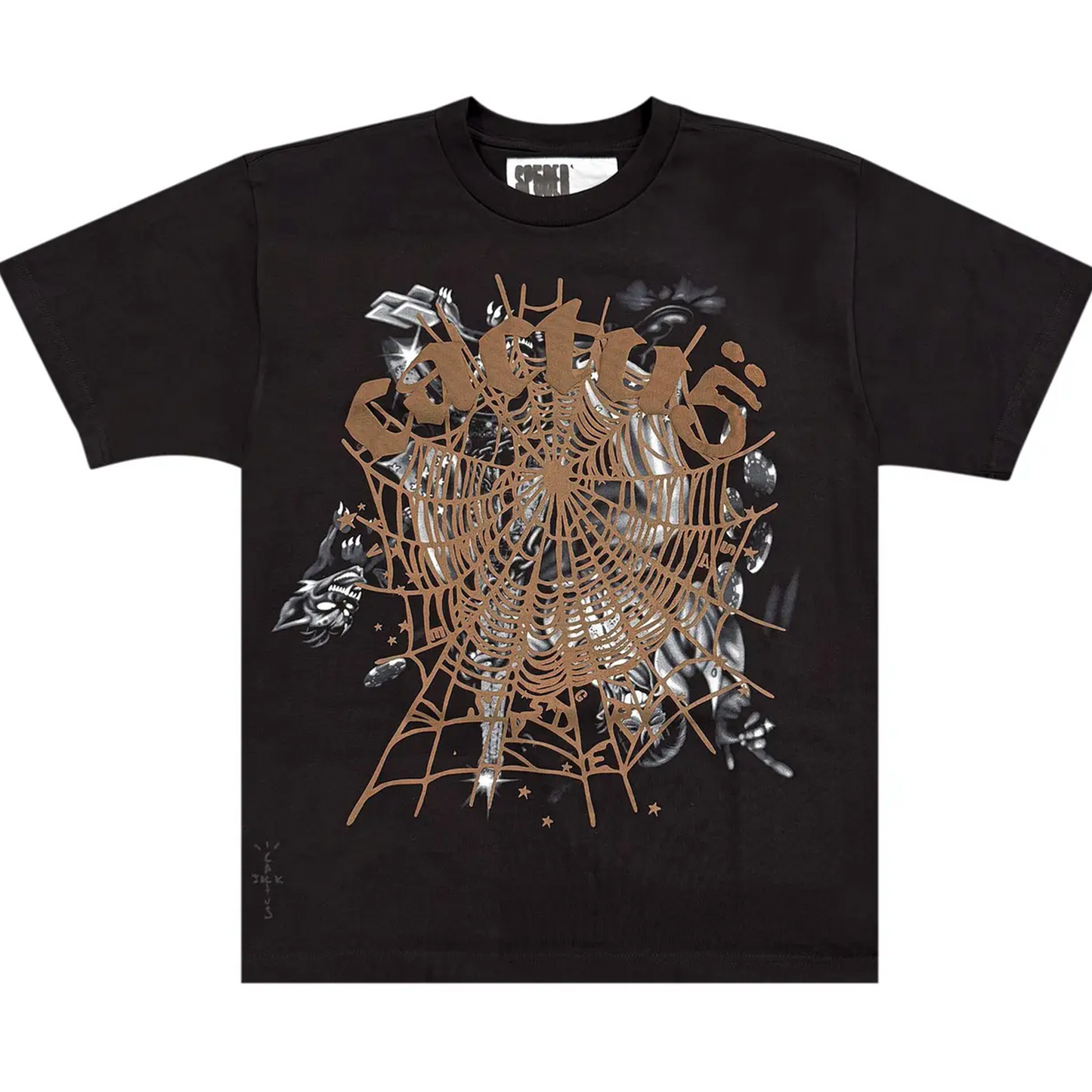 Cactus Jack by Travis Scott x Sp5der Airbrush Tee 'Black'