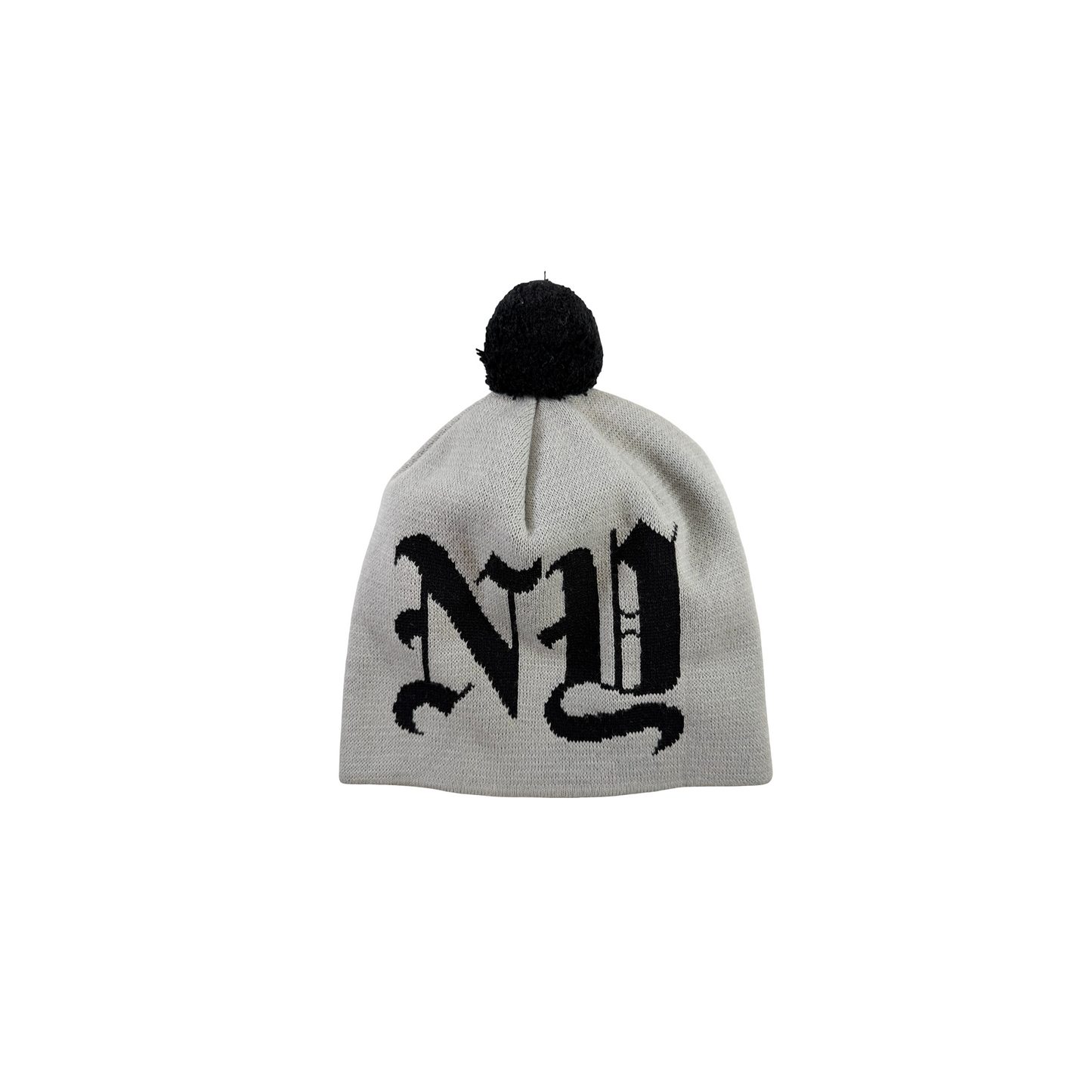 Supreme New York Times Pom Beanie Grey [USED]