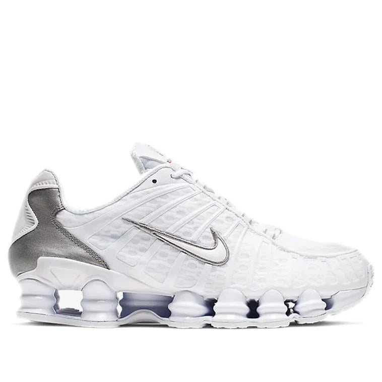 AV3595 100 Nike Shox TL White Metallic Silver