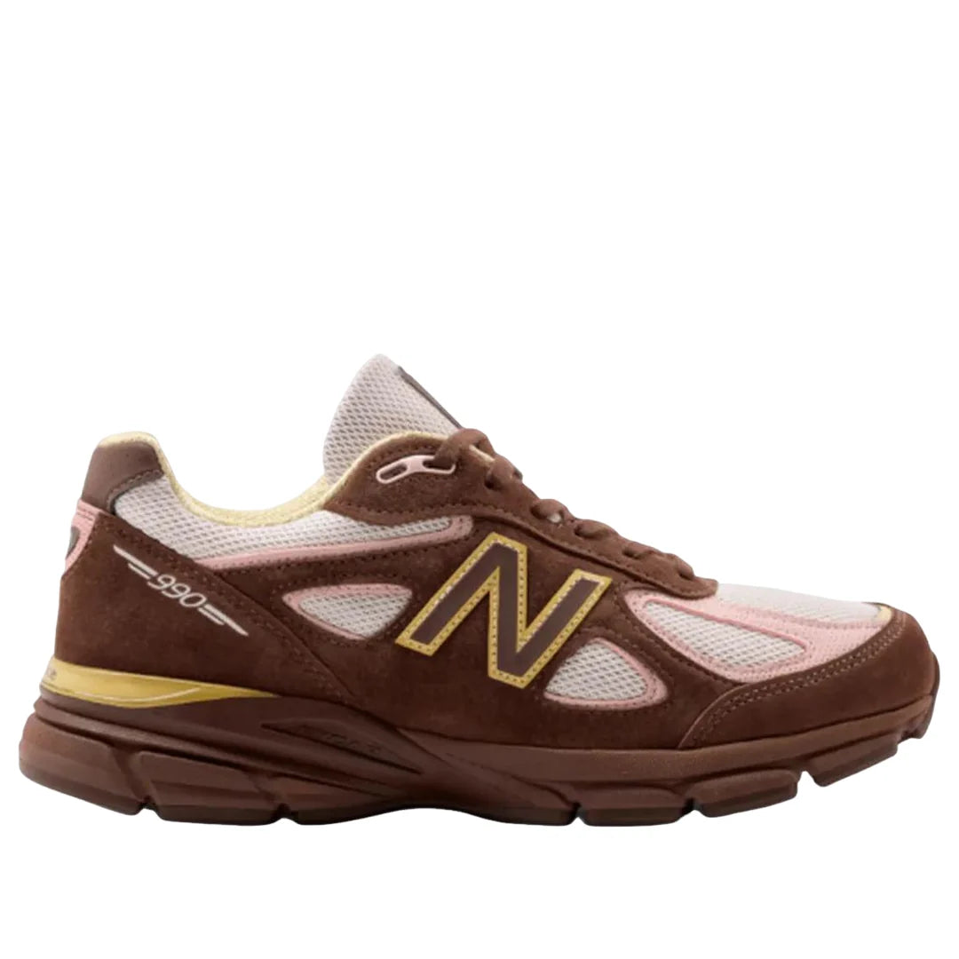 U990IC4 New Balance 990v4 MiUSA Pumpernickel Pink Chalk