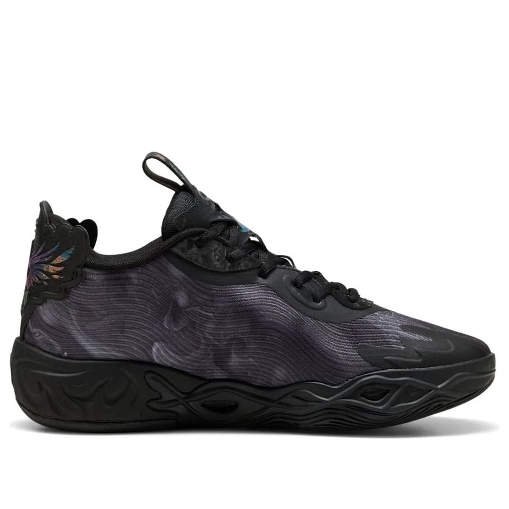 312174 01 Puma LaMelo Ball MB.04 Lo Team Black Dark Amethyst
