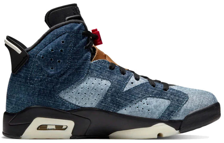 CT5350 401 Air Jordan 6 Retro Washed Denim
