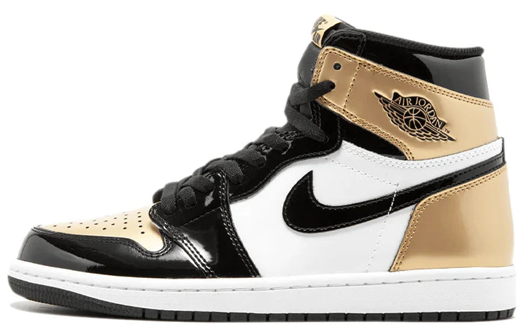 861428 007 Jordan 1 Retro High NRG Patent Gold Toe