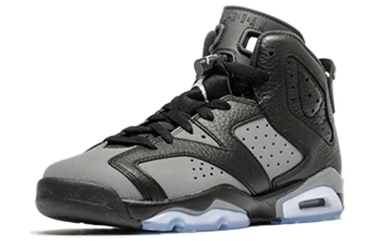 384665 010 Air Jordan 6 Retro Black Cool Grey (GS)