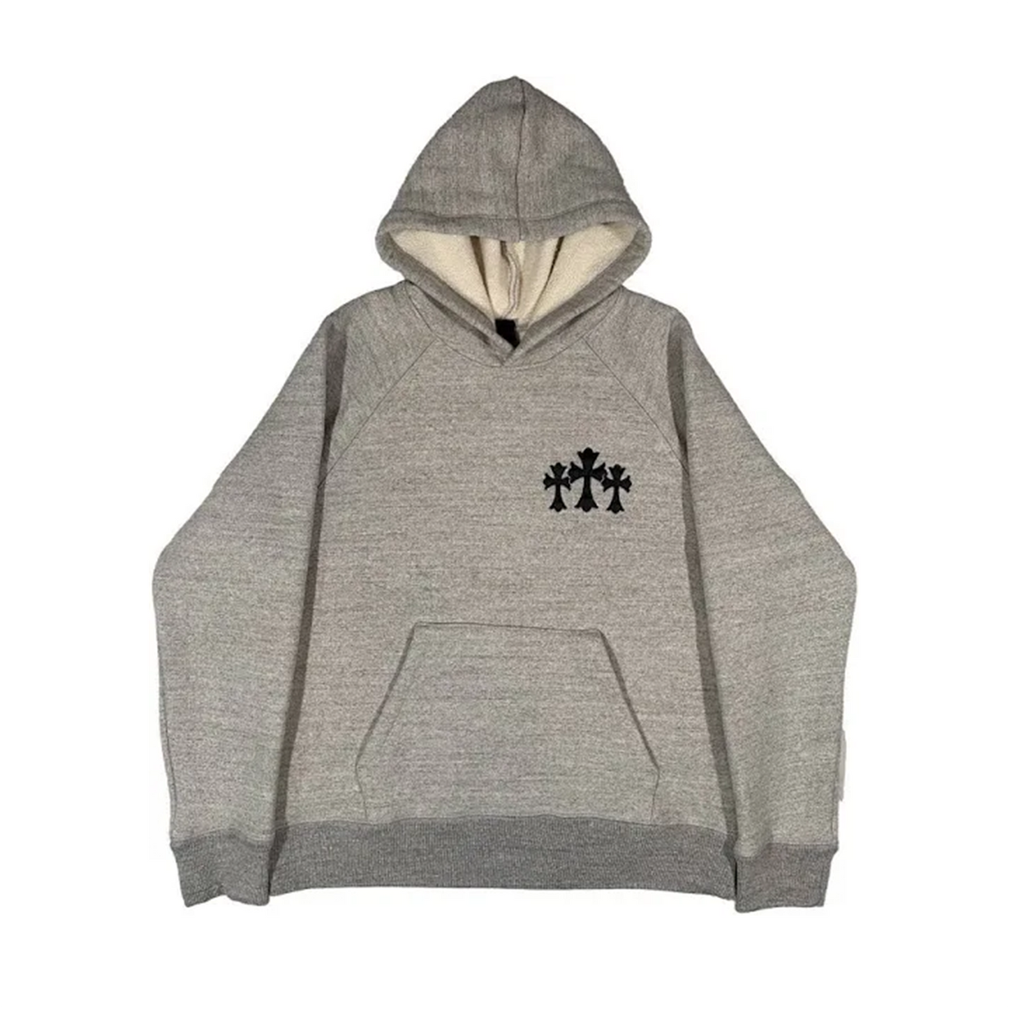Chrome Hearts Men's Triple Cross CH Logo Embroidered Hoodie