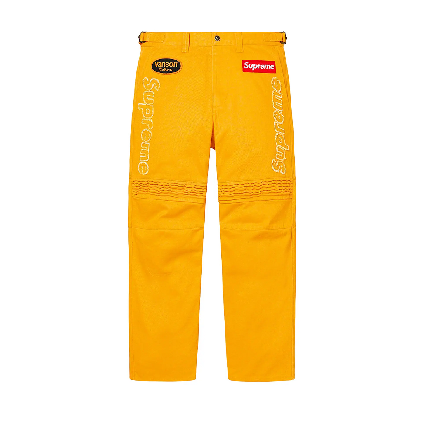 Supreme Vanson Leathers Cordura Denim Racing Pant Yellow [USED] - 38 (Used)