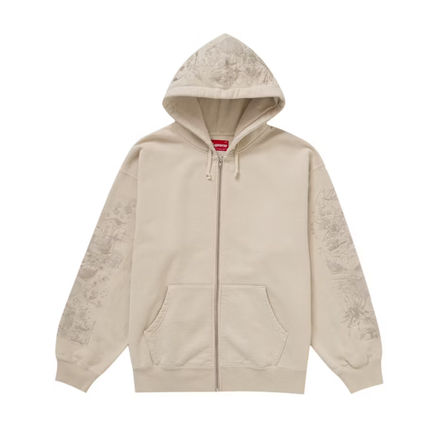 Supreme AOI Zip Up Hooded Sweatshirt Natural [USED] - M (Used)