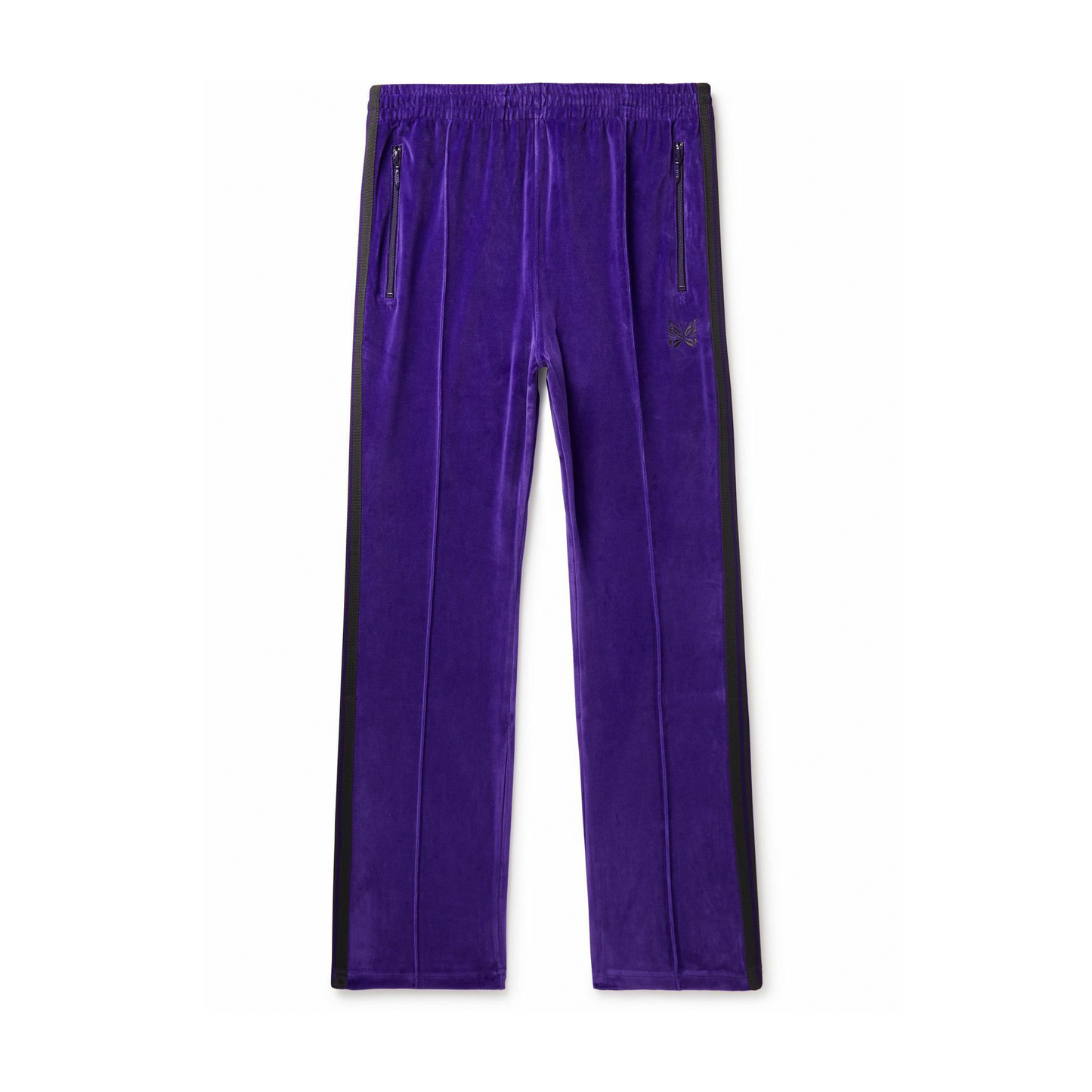 Needles Cotton-Blend Velour Track Pants - Purple [USED] - L (Used)