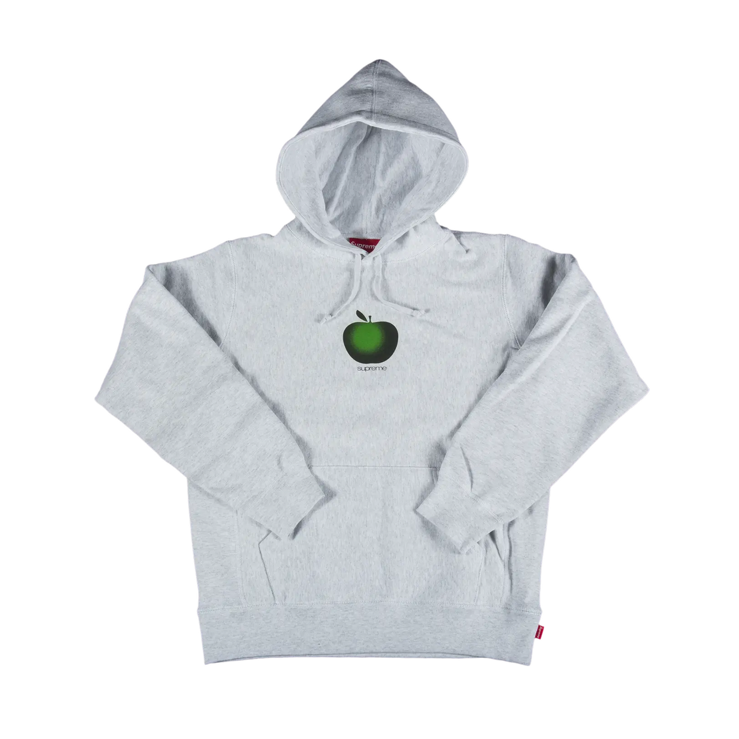 Supreme Apple Hooded Sweatshirt Ash Grey [USED] - XL (Used)