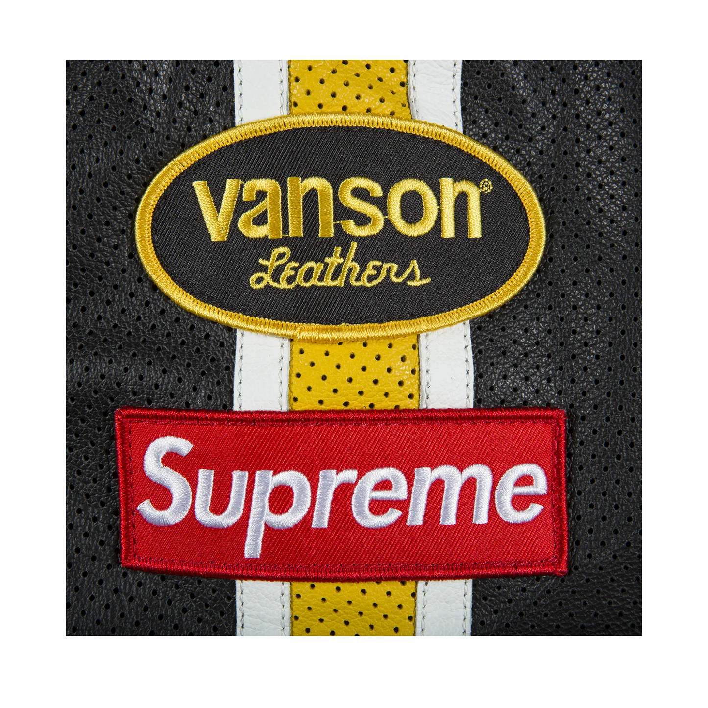 Supreme Vanson Leathers Perforated Bomber Jacket Black [USED] - XL (Used)