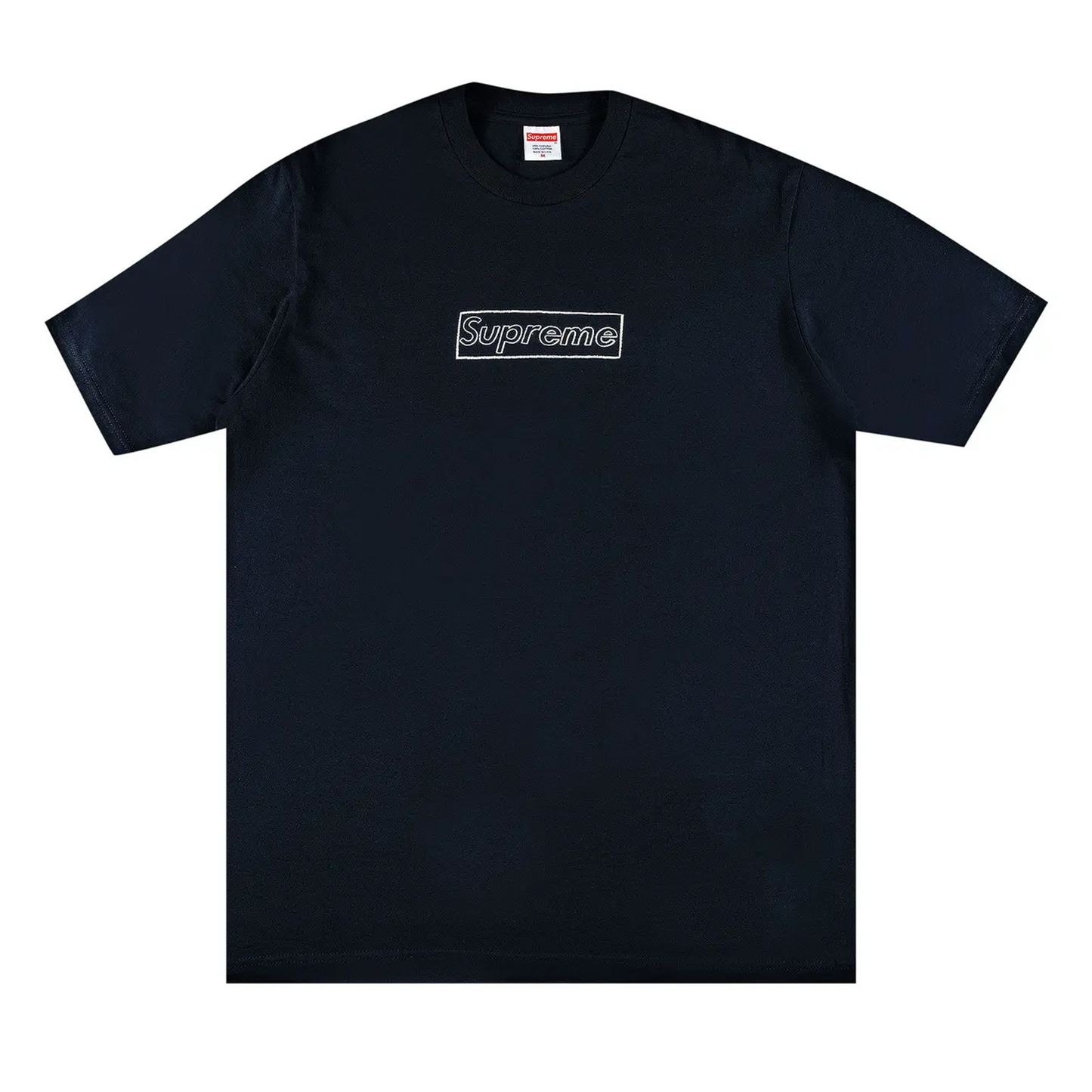 Supreme KAWS Chalk Logo Tee Navy [USED] - M (Used)