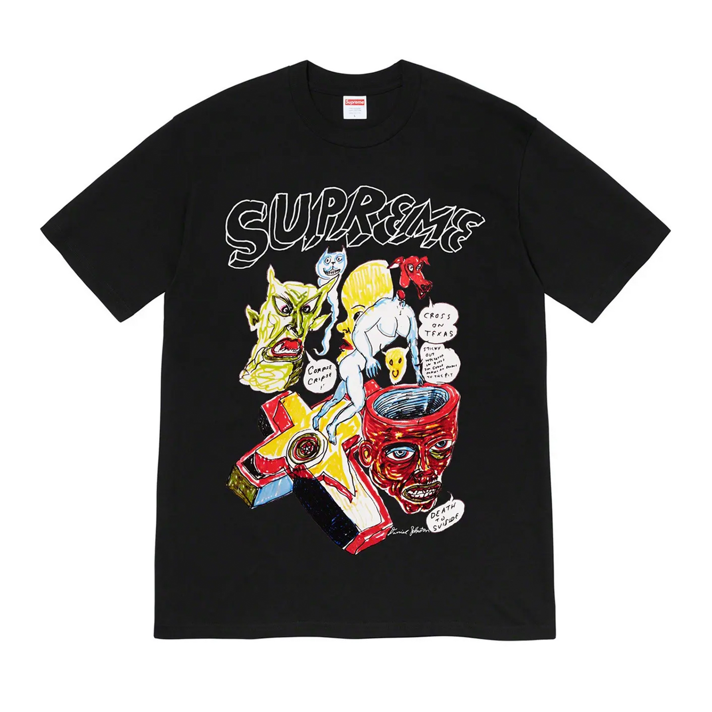 Supreme Supreme Daniel Johnston Tee Black SS20 [USED] - L (Used)