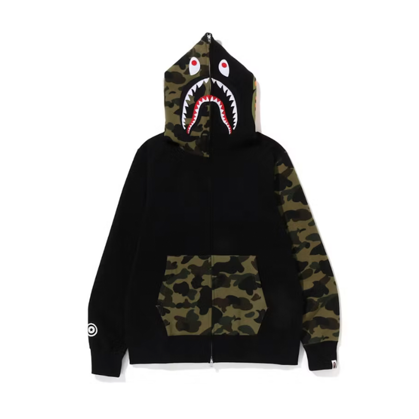 BAPE 1st Camo Shark Full Zip Hoodie (SS23) Black [USED] - XXL (Used)