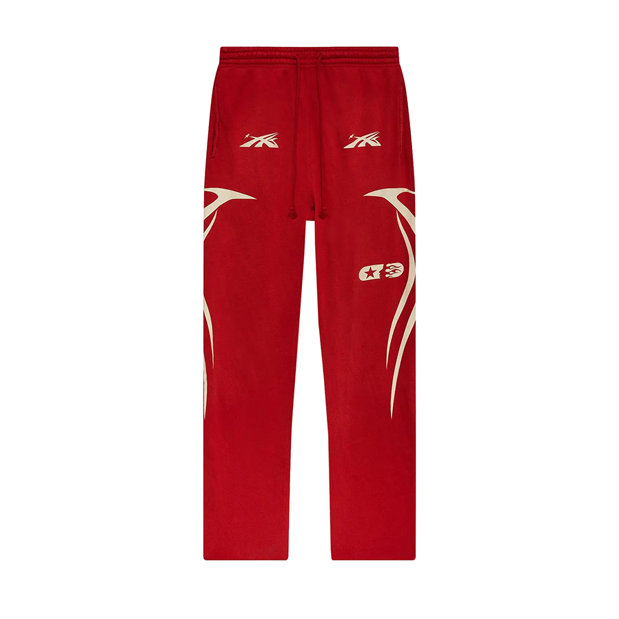 Hellstar Sports Double Hit Logo Sweatpant Red