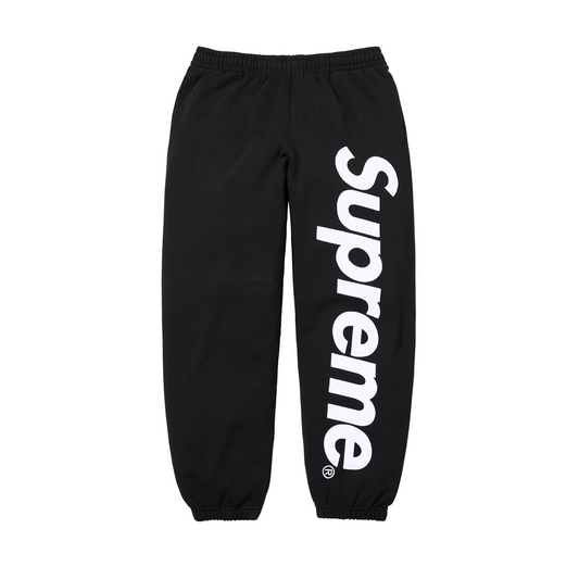 Supreme Satin Applique Sweatpant (SS26) Black