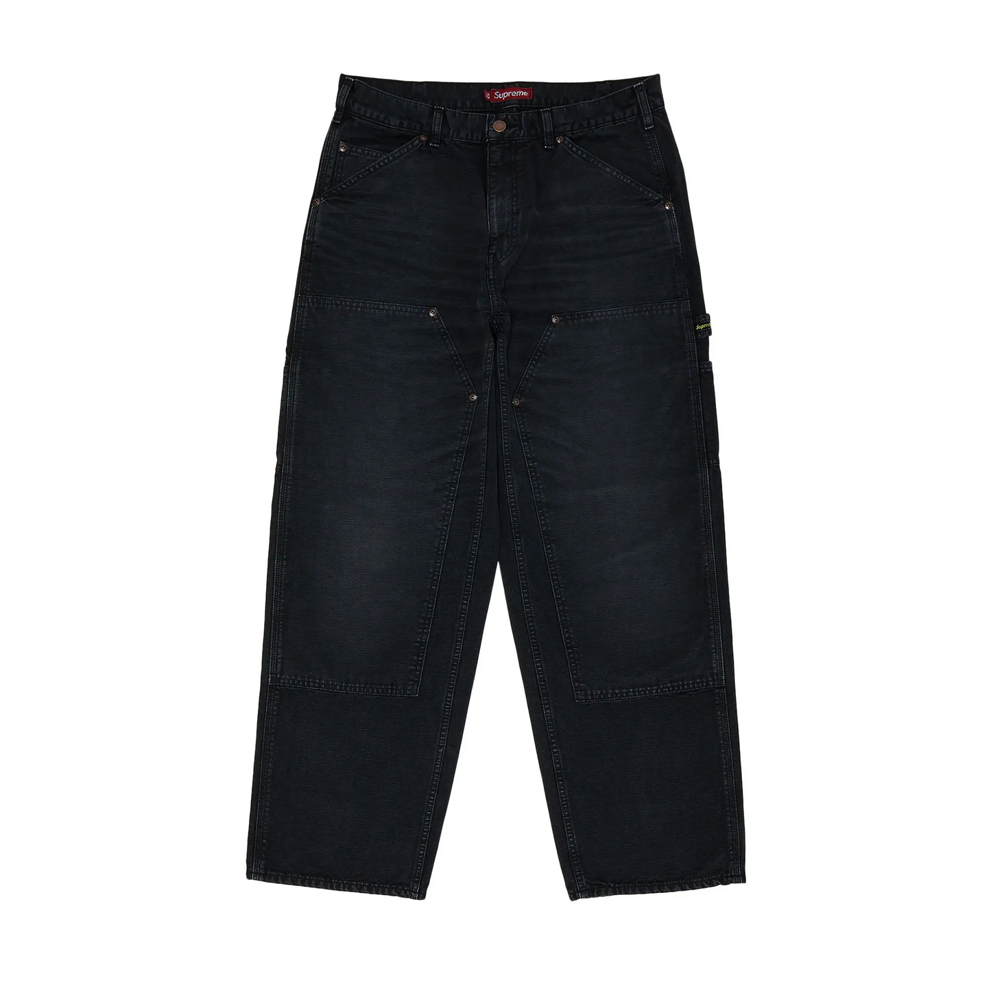 Supreme Worn Double Knee Painter Pant Black (FW25) [USED] - 32 (Used)