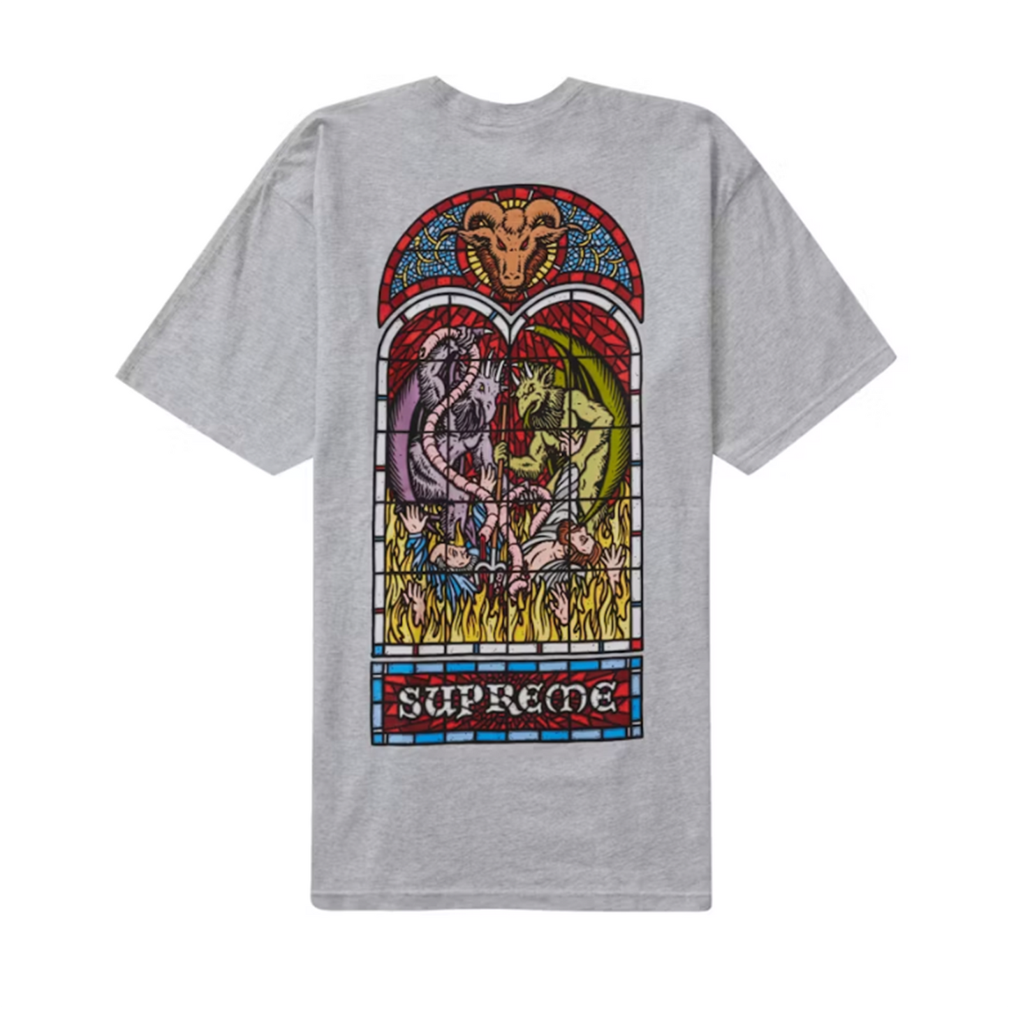 Supreme Worship Tee Ash Grey [USED] - XXL (Used)