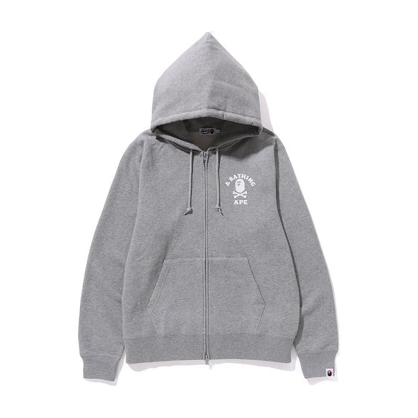 Bape Ape Crossbone College Zip Hoodie [USED] - L (Used)