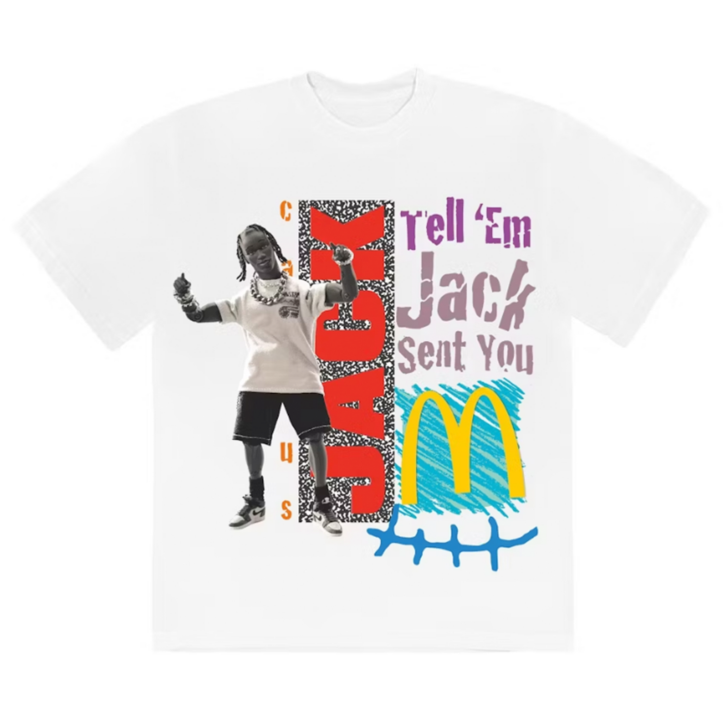 Travis Scott x McDonald's Jack Smile T-Shirt White