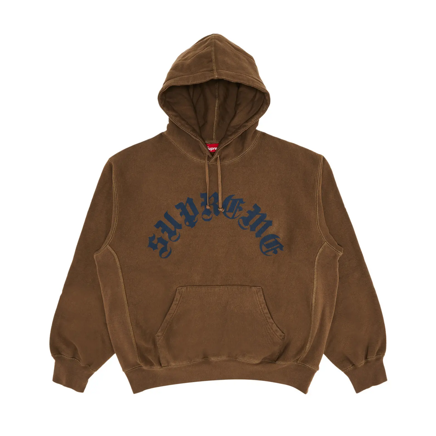 Supreme Printed Arc Hooded Sweatshirt 'Dusty Brown' [USED] - L (Used)