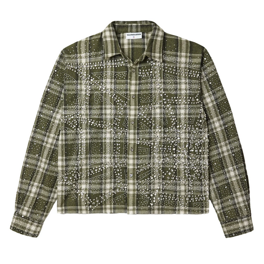 Vale Forever Campfire Flannel Shirt Olive [USED] - XXL (Used)