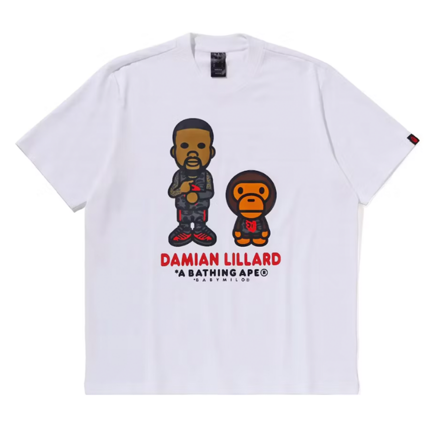 Bape A Bathing Ape x adidas Dame Baby Milo Tee White