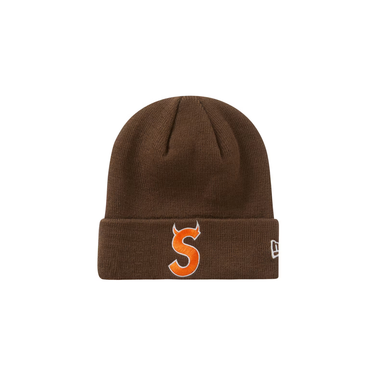 Supreme New Era S Logo Beanie (FW22) Brown