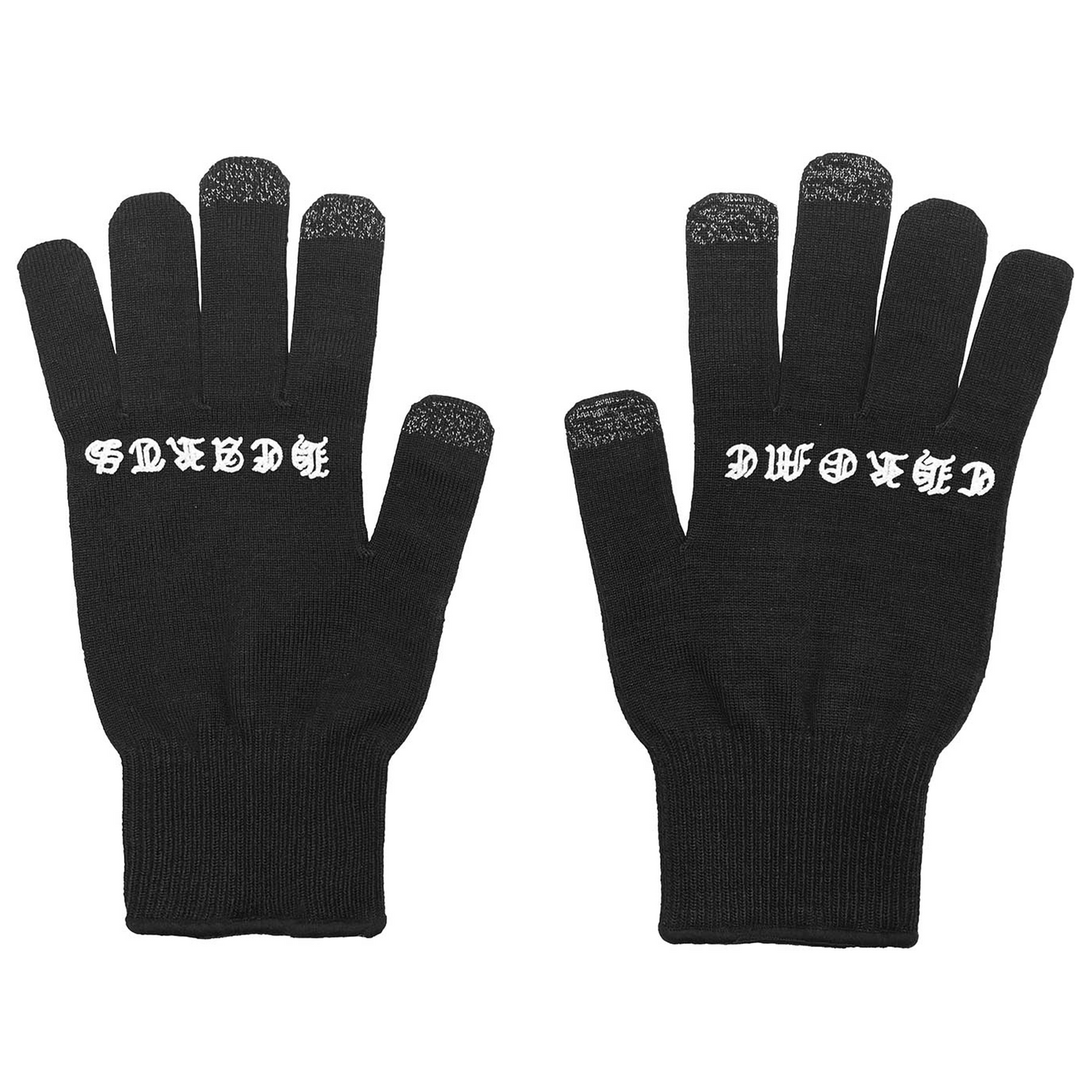 Chrome Hearts Script Cross Logo Gloves
