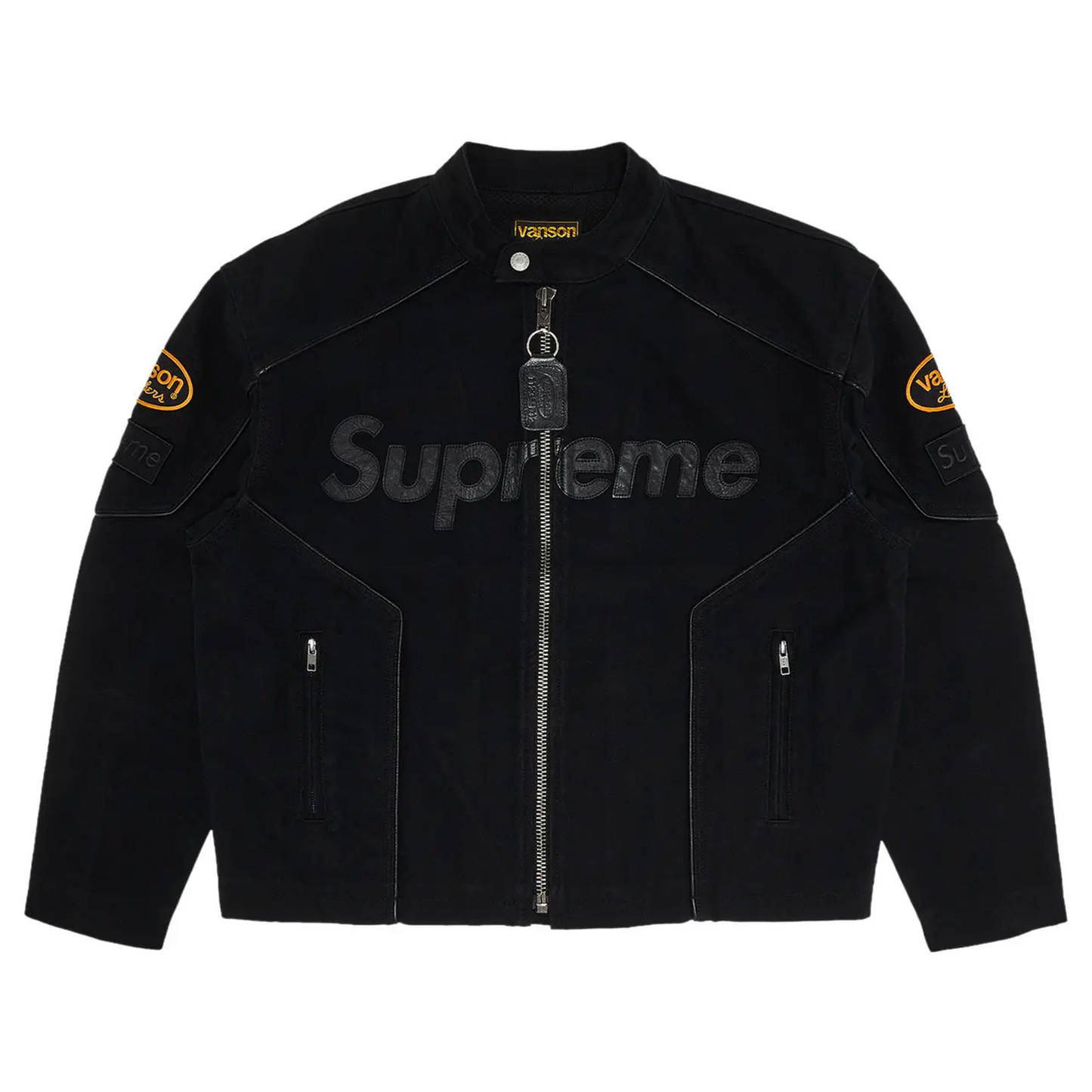 Supreme Vanson Leathers Cordura Cotton Jacket Black
