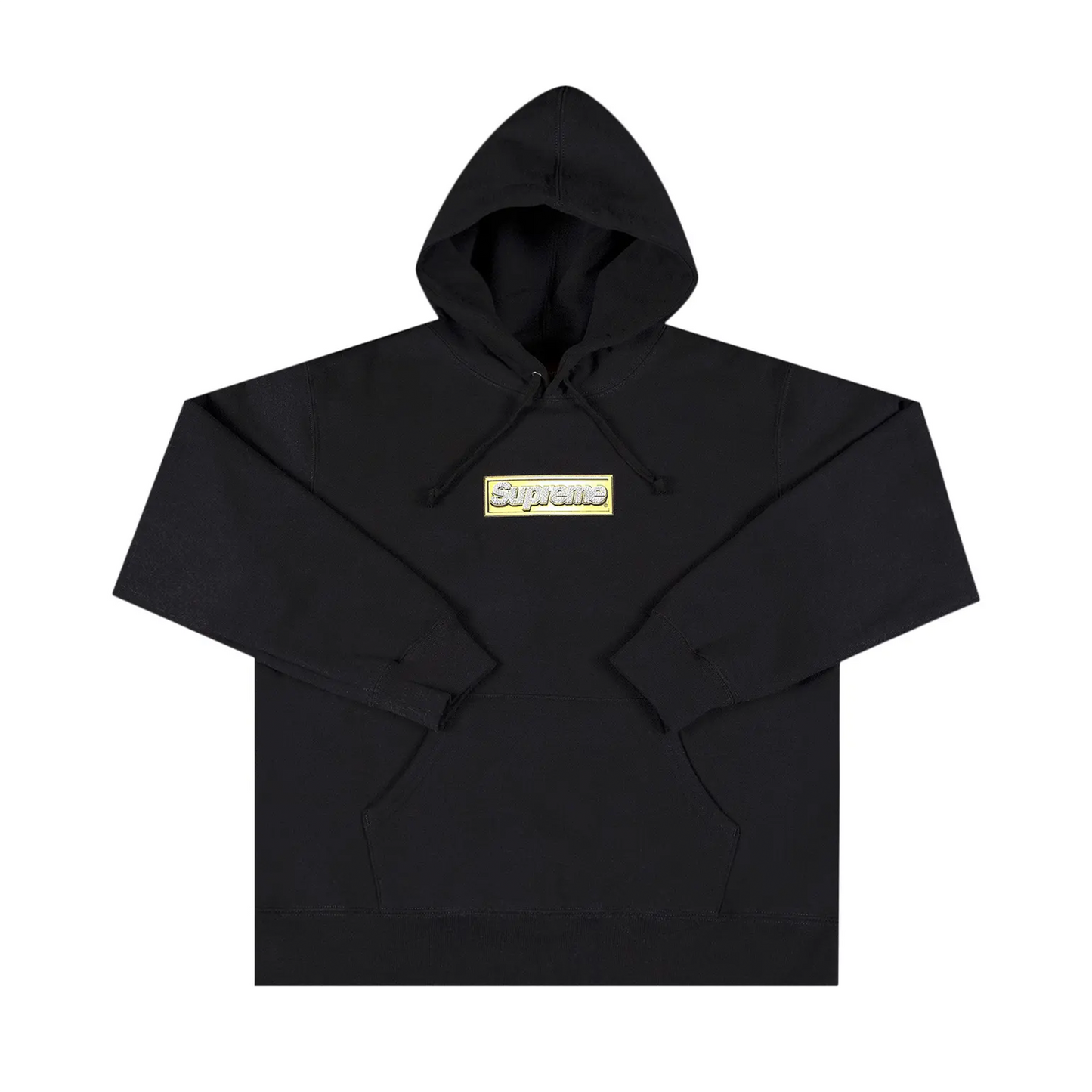 Supreme Bling Box Logo Hooded Sweatshirt Black [USED] - M (Used)
