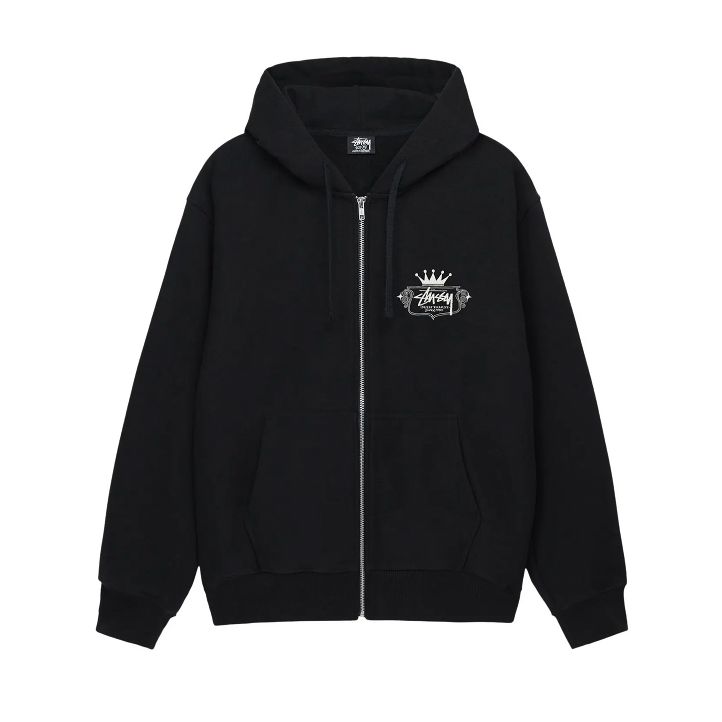 Stussy Built To Last Zip Hoodie Black [USED] - L (Used)
