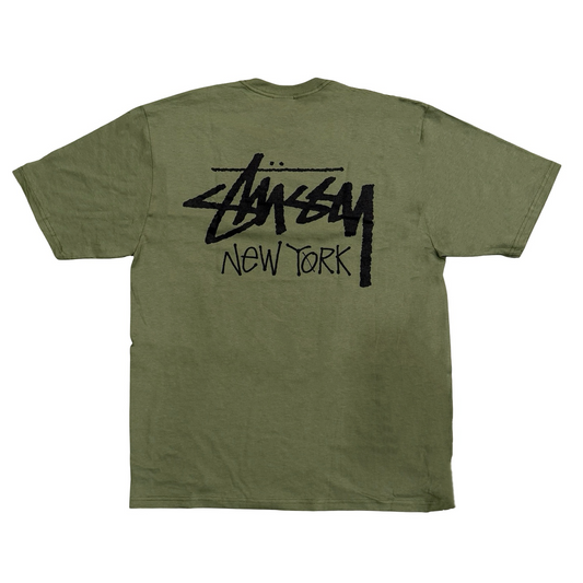 Stussy Stock New York Tee Olive