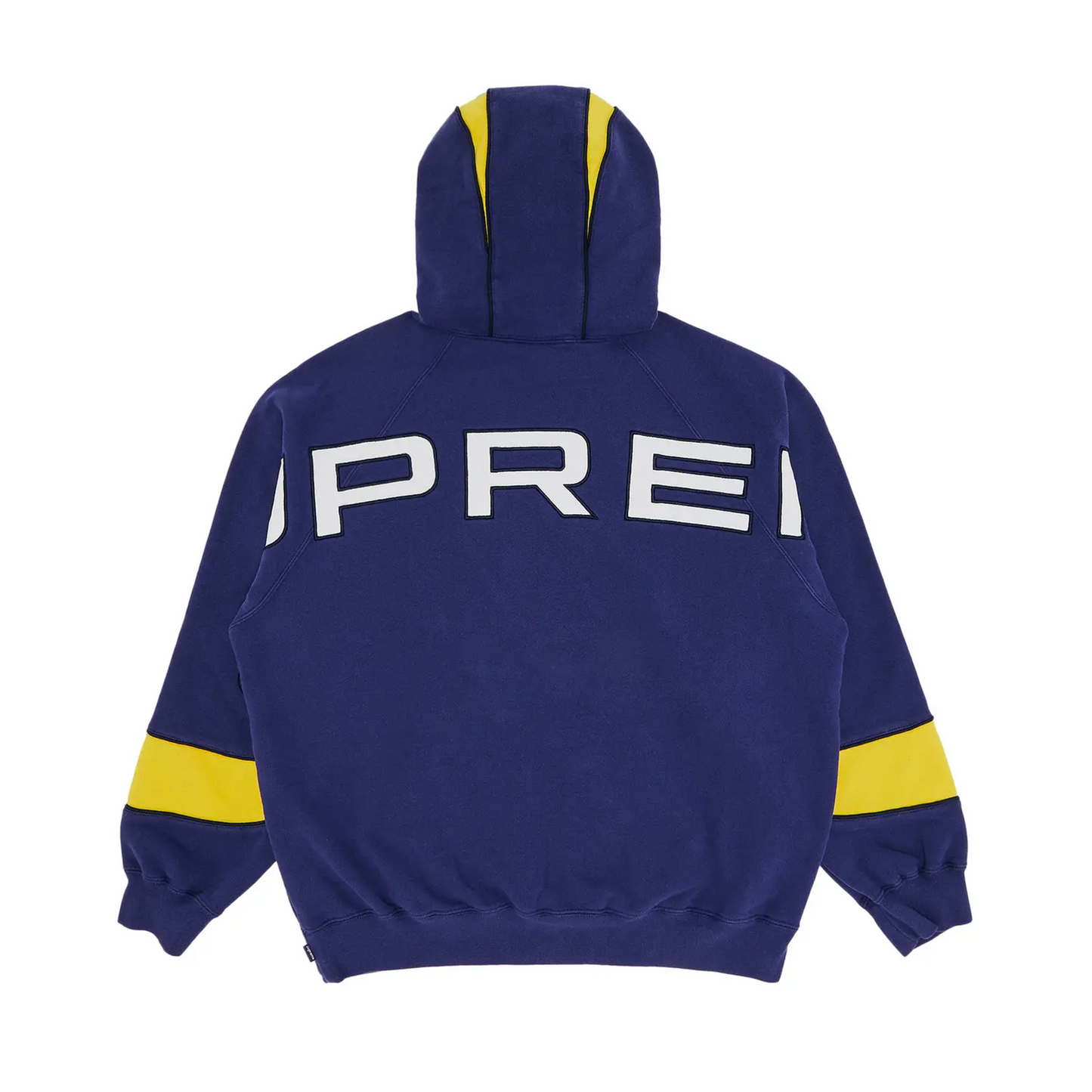 Supreme Paneled Hooded Sweatshirt (SS25) Washed Navy - M (Used)