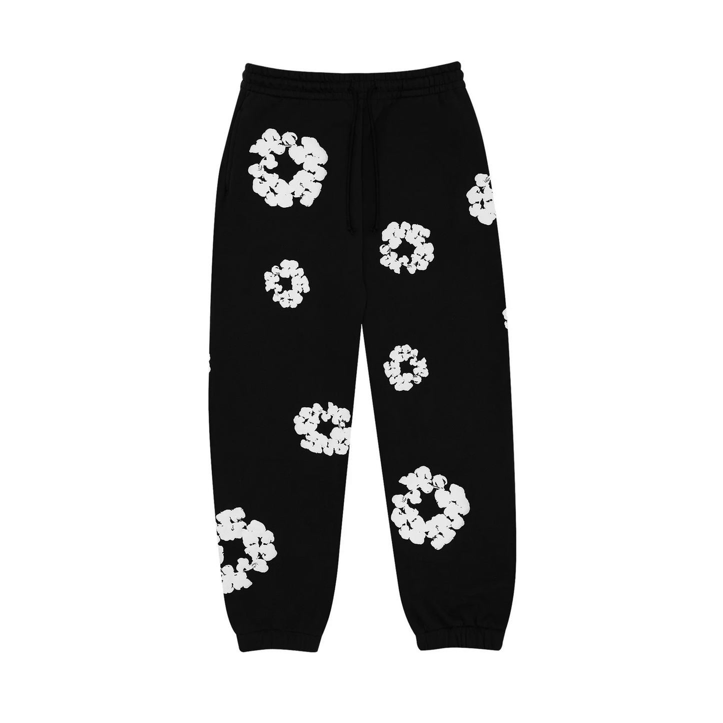 Denim Tears The Cotton Wreath Sweatpants Black [USED] - M (Used)
