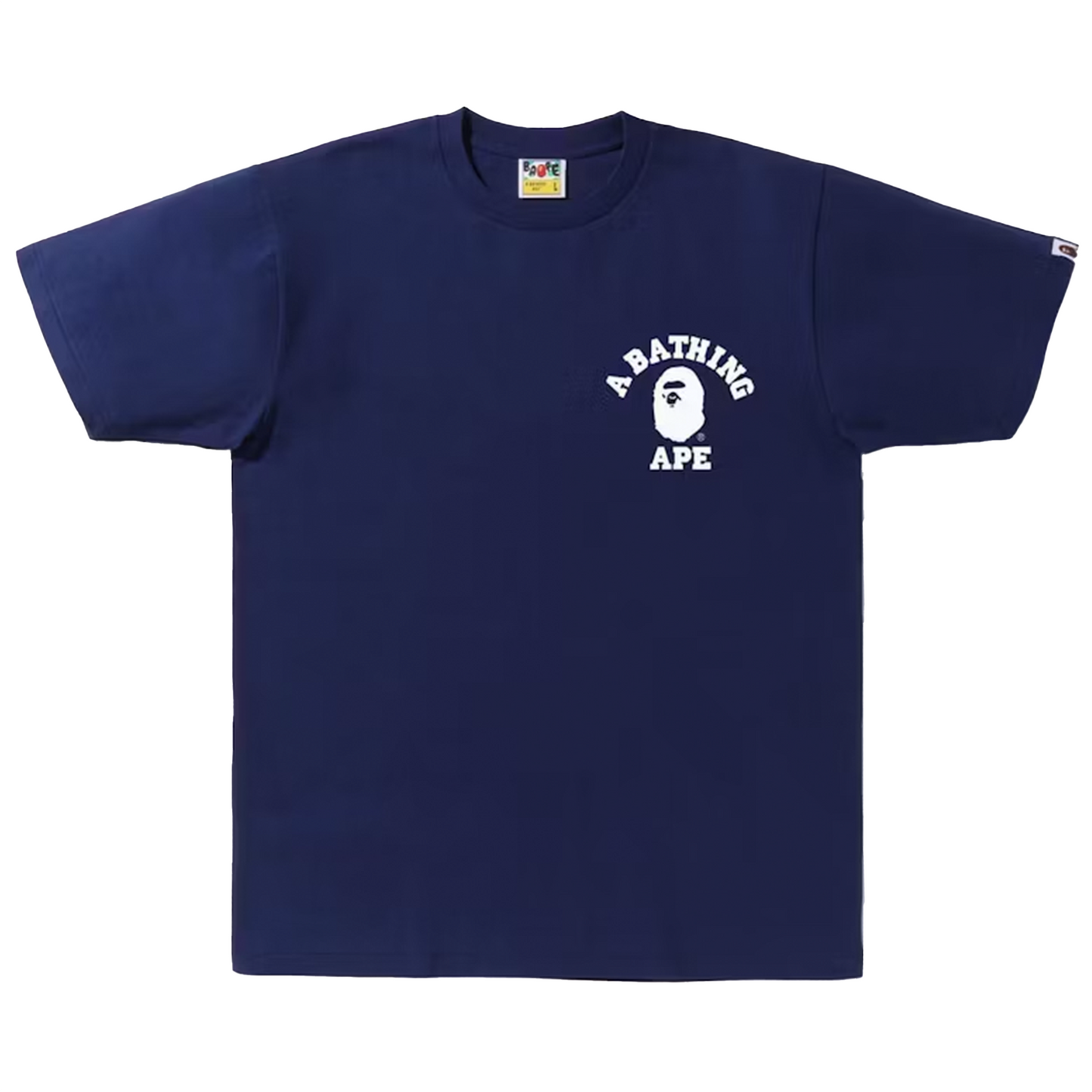 BAPE Bicolor College ATS Tee Navy - 2XL