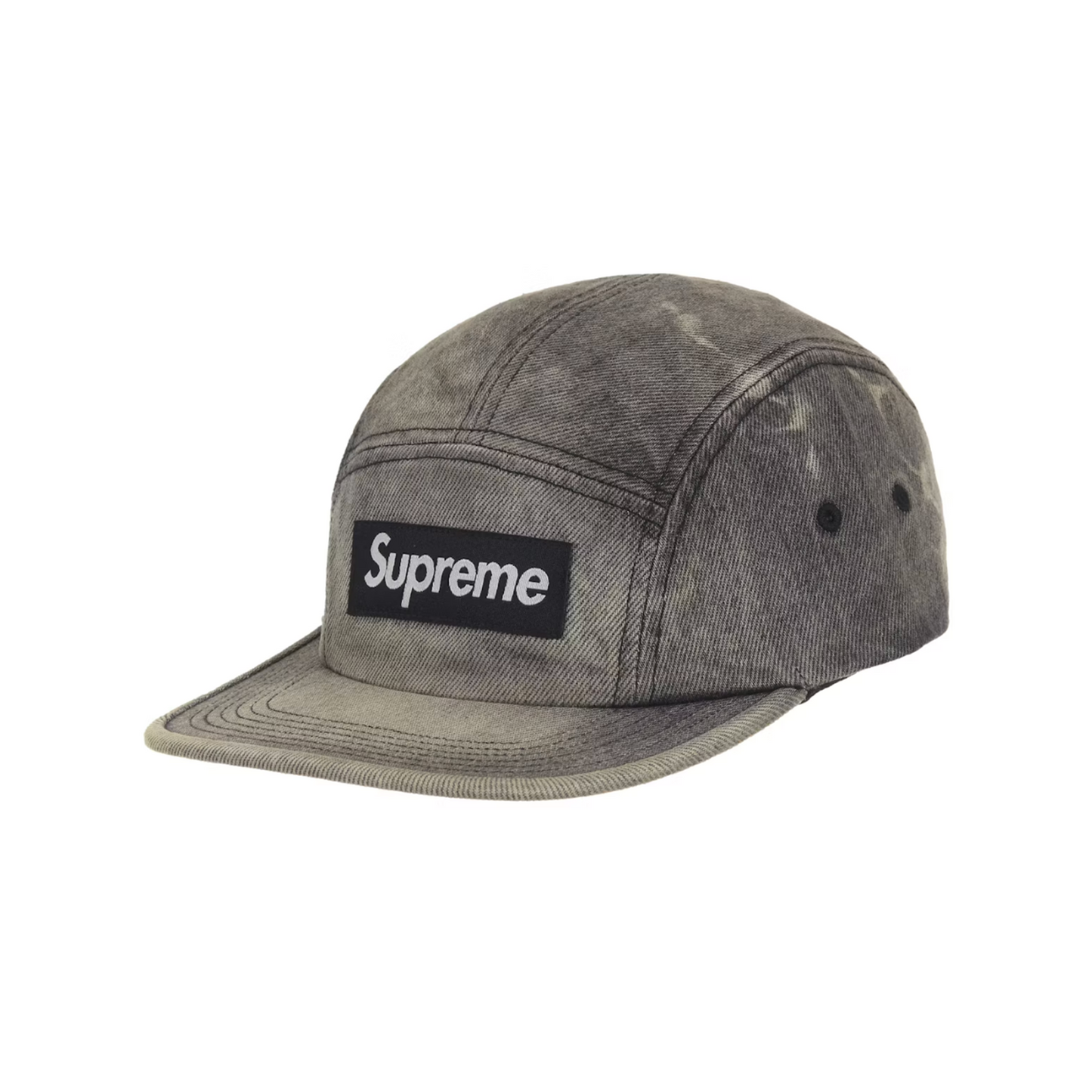 Supreme Denim Camp Cap (FW25) Washed Black [USED]