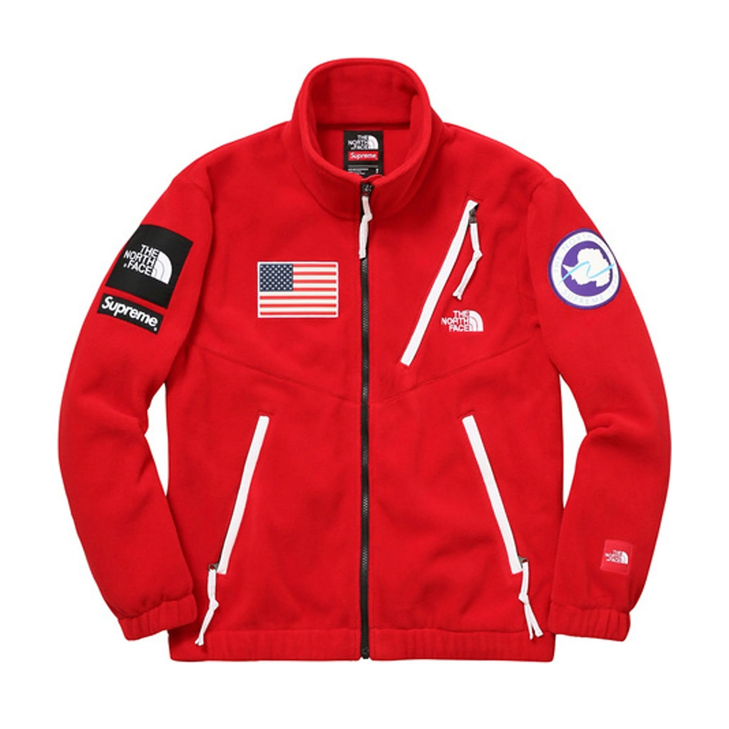 Supreme The North Face Trans Antarctica Expedition Fleece Jacket Red