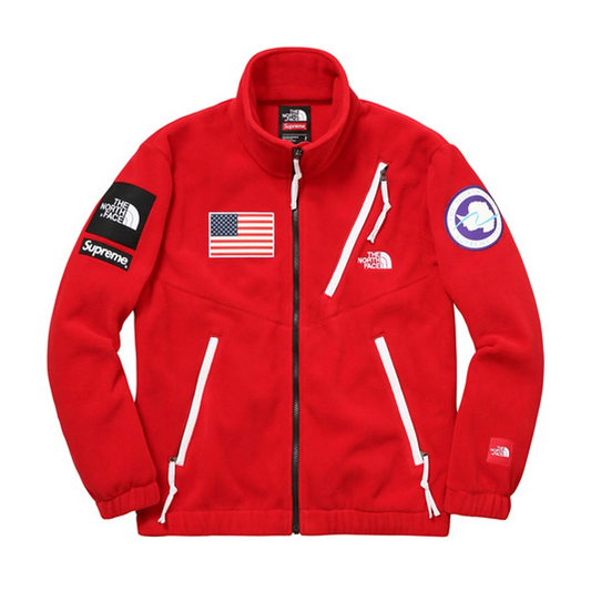 Supreme The North Face Trans Antarctica Expedition Fleece Jacket Red