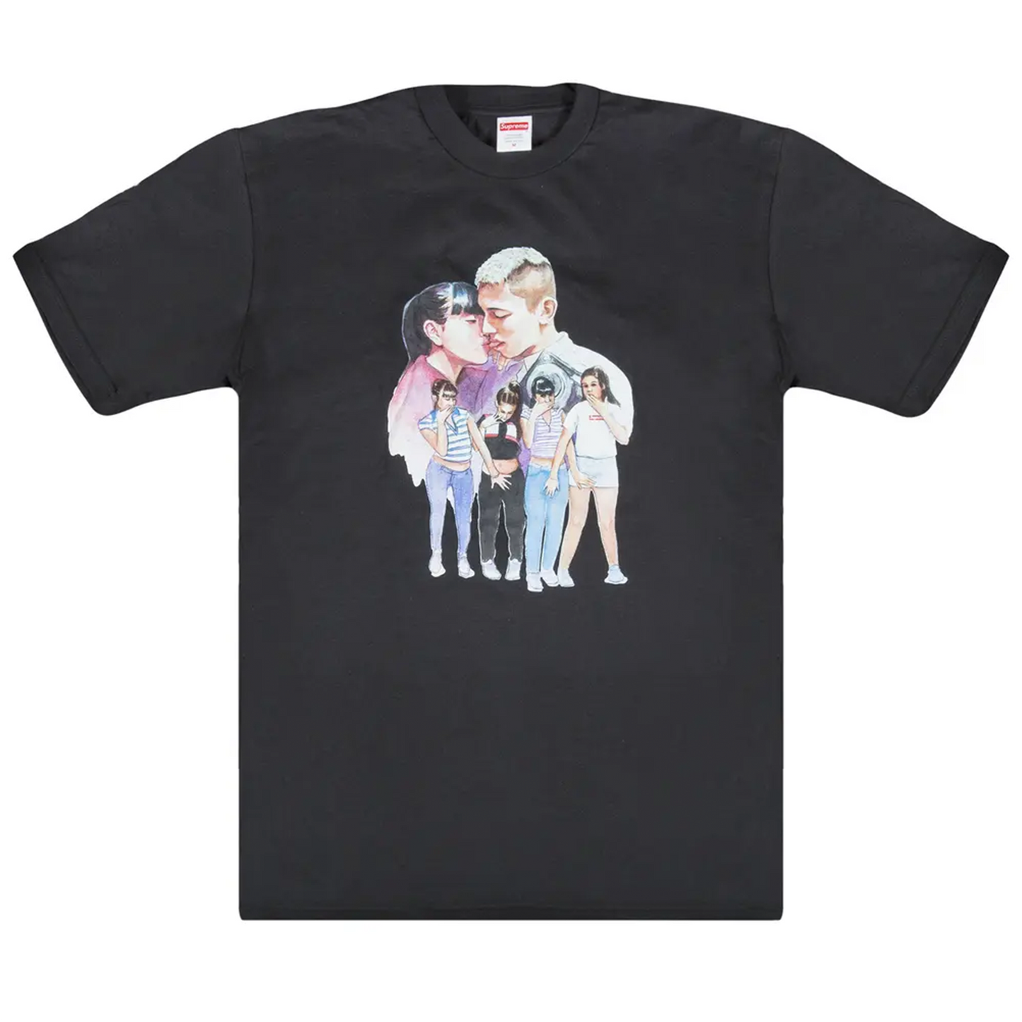 Supreme Kiss Tee Black [USED] - XL (Used)