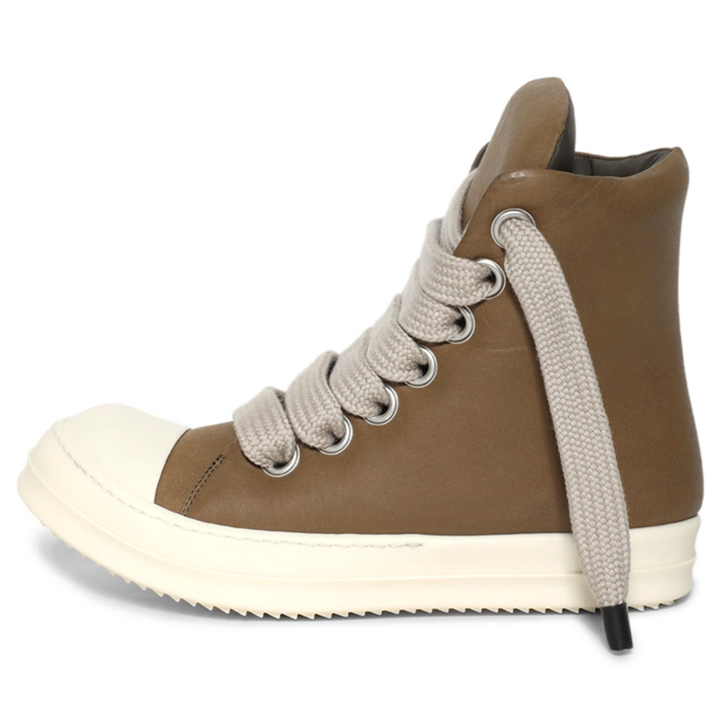 Rick Owens Jumbo Lace Padded Ramones High Beam Milk