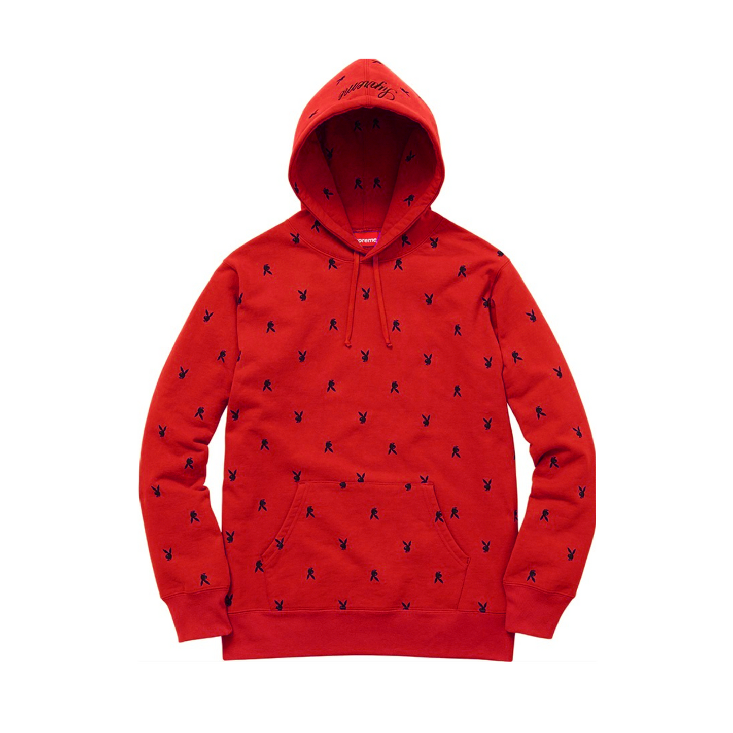 Supreme/Playboy Hooded Sweatshirt (FW15) Red [USED] - M (Used)